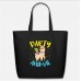 Llama Party Animal Black Eco-Friendly Tote Bag